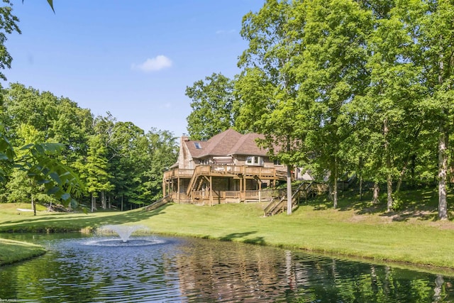 6767 Puttygut Rd, East China, MI 48054 - water view featuring stairs