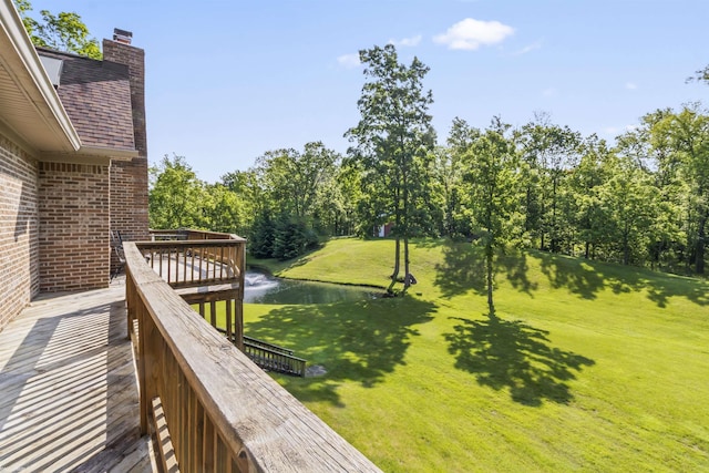 6767 Puttygut Rd, East China, MI 48054 - view of grassy yard with a water view and view of scattered trees