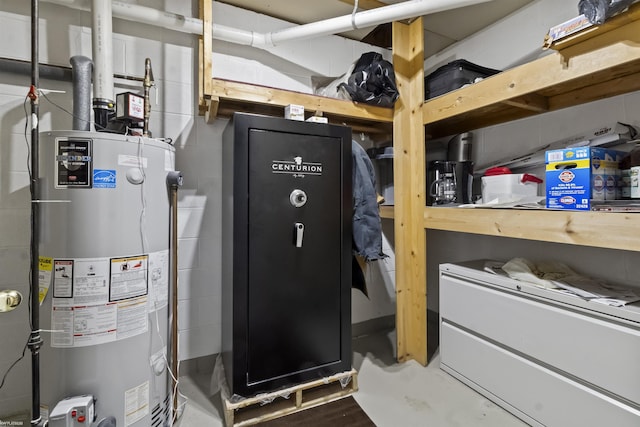 6767 Puttygut Rd, East China, MI 48054 - utility room with gas water heater