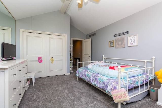 31595 N River Rd, Harrison Twp, MI 48045 - carpeted bedroom with a closet and ceiling fan