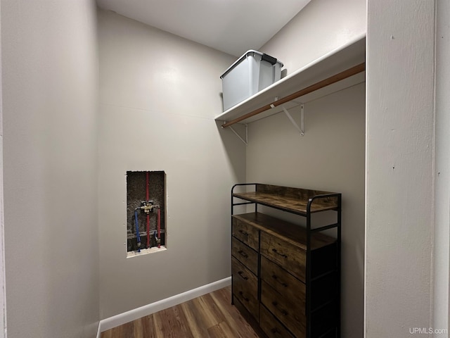 708 Paul Bunyan Ave, Ontonagon, MI 48853 - walk in closet with wood finished floors