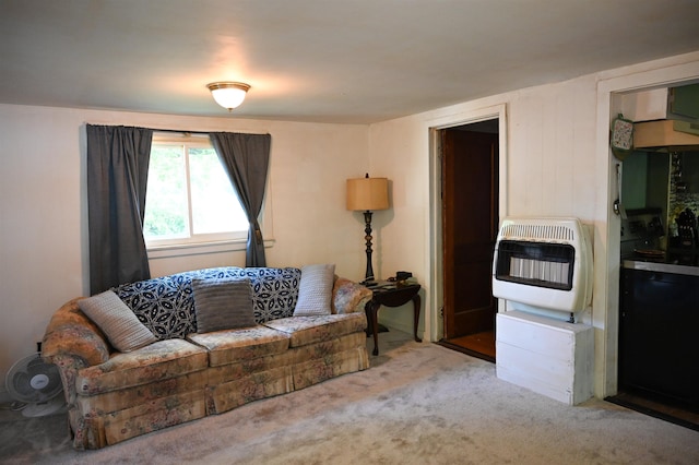 423 W Railway St, Coleman, MI 48618 - carpeted living area featuring heating unit