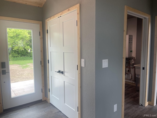227 W Birch St, Ironwood, MI 49938 - foyer entrance with wood finished floors