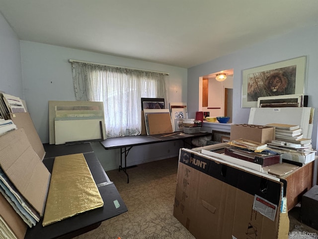 3 Fairway Dr, Marquette, MI 49855 - kitchen featuring an office area and tile patterned floors
