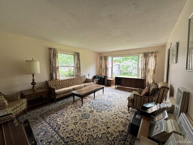 3 Fairway Dr, Marquette, MI 49855 - living room featuring a textured ceiling and wood finished floors