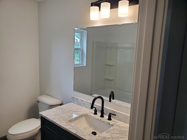 26593 Alray St, Chesterfield, MI 48051 - bathroom featuring vanity and washtub / shower combination