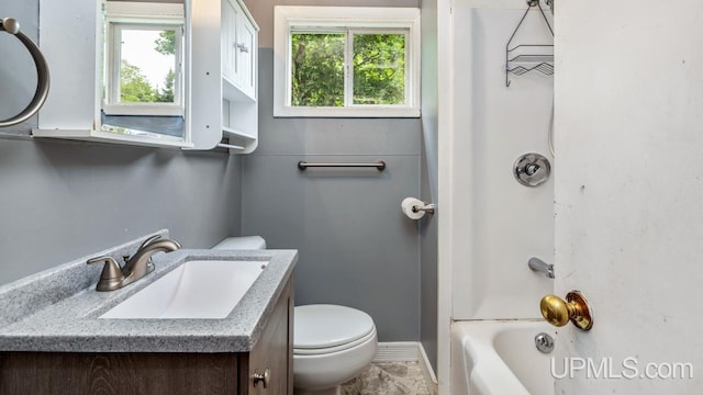 N1953 M67 Hwy, Limestone, MI 49816 - full bathroom with vanity, healthy amount of natural light, and shower / bathtub combination