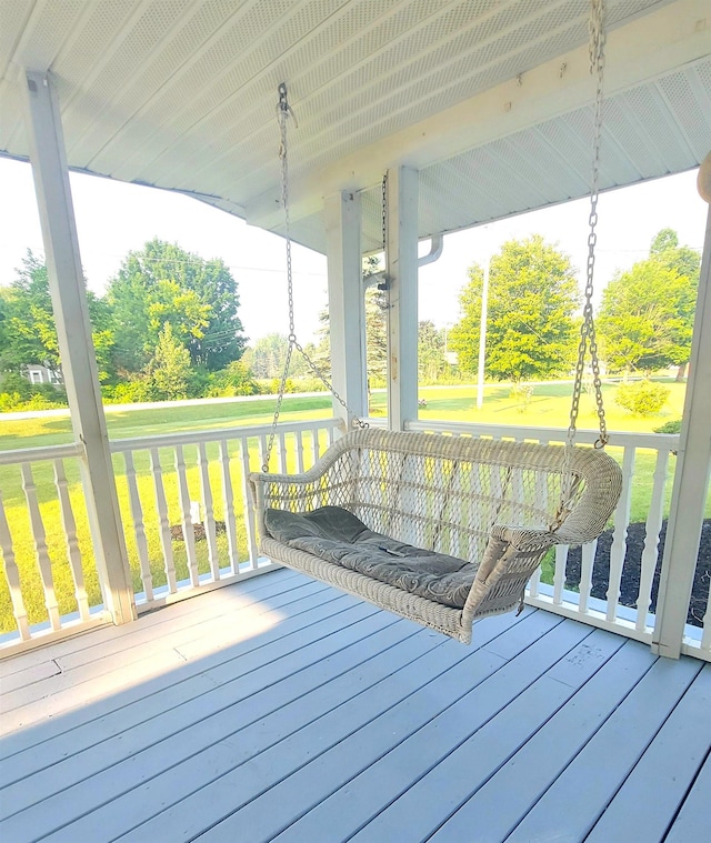 9470 Arbela Rd, Millington, MI 48746 - porch with a yard