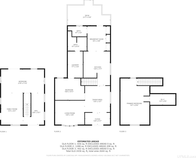 15951 Water St, Garden, MI 49835 - view of property floor plan