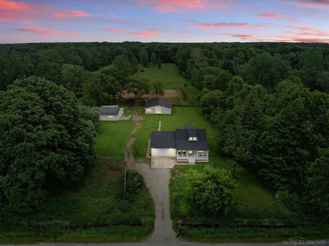 13485 S Block Rd, Birch Run, MI 48415 - view of property location with a forest
