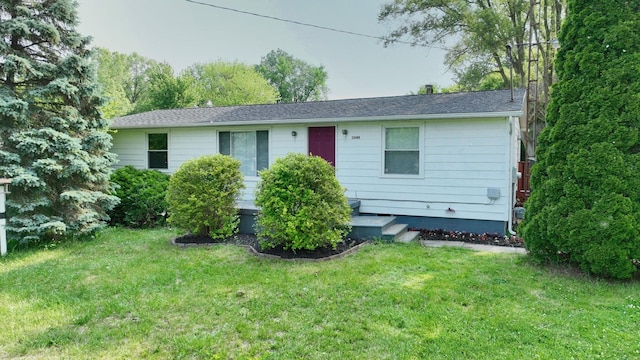 13148 Saginaw Rd, Clio, MI 48420 - ranch-style house with a front yard