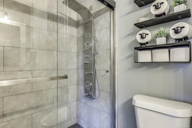 4856 Wagner Rd, Croswell, MI 48422 - bathroom featuring a shower stall and toilet