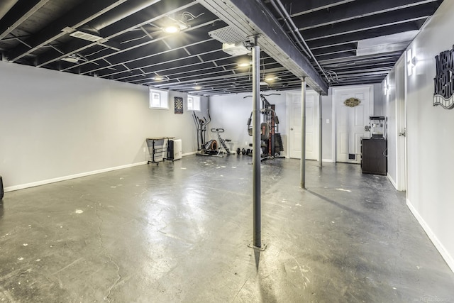 4856 Wagner Rd, Croswell, MI 48422 - basement featuring baseboards