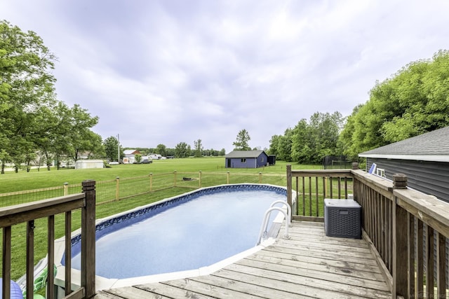 4856 Wagner Rd, Croswell, MI 48422 - view of wooden deck