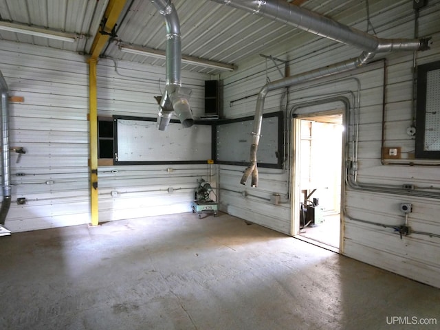 1120 Dextrom Rd, Calumet, MI 49913 - garage featuring metal wall