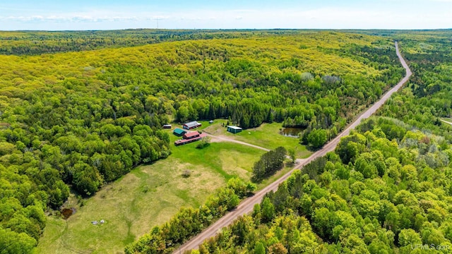 1120 Dextrom Rd, Calumet, MI 49913 - aerial view of a forest