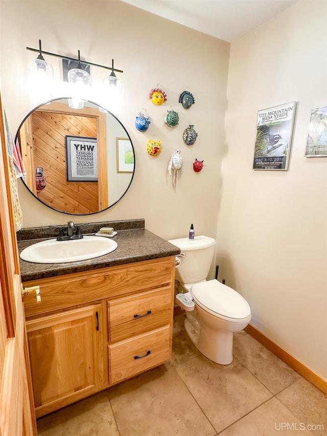 273 N Basin Dr, Negaunee, MI 49866 - bathroom featuring tile patterned floors and vanity