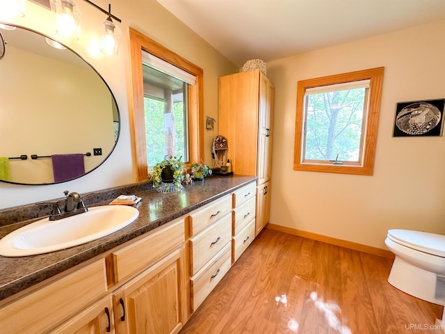 273 N Basin Dr, Negaunee, MI 49866 - bathroom with vanity and wood finished floors