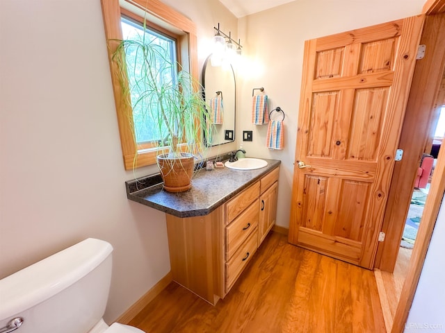273 N Basin Dr, Negaunee, MI 49866 - bathroom with wood finished floors and vanity