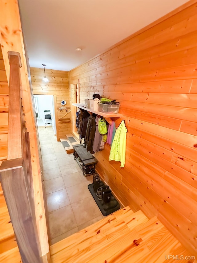 273 N Basin Dr, Negaunee, MI 49866 - corridor with wood walls
