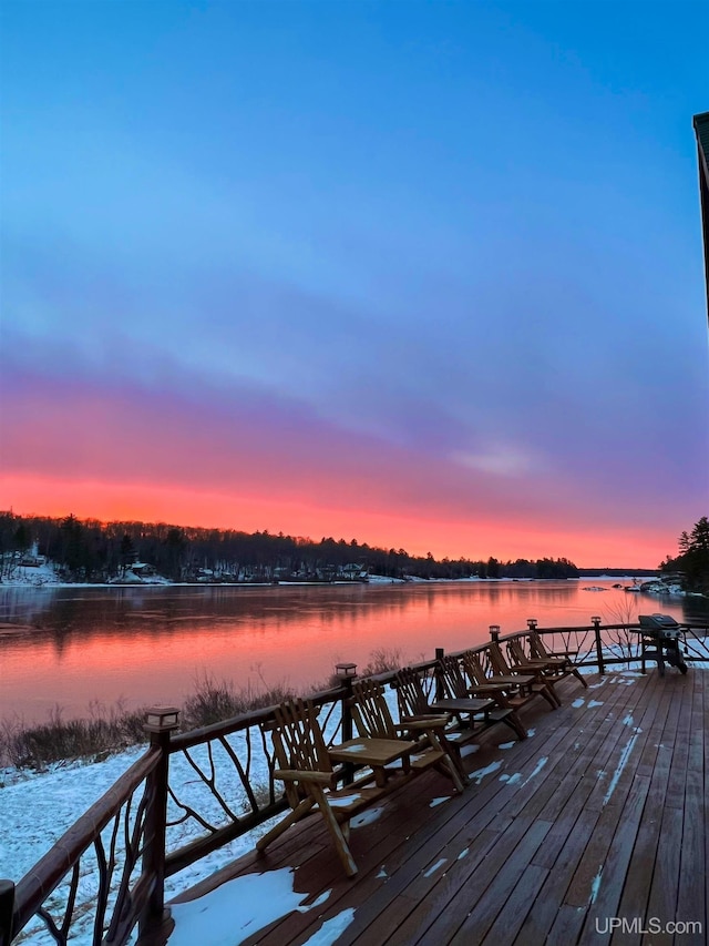 273 N Basin Dr, Negaunee, MI 49866 - dock featuring a water view