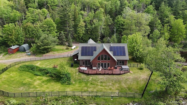 273 N Basin Dr, Negaunee, MI 49866 - aerial view of property and surrounding area with a forest