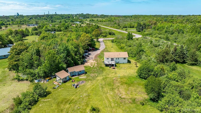 49962 Rosenlund Rd, Hancock, MI 49930 - view from above of property featuring a heavily wooded area
