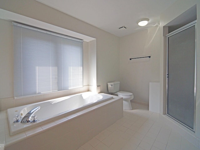 20343 Nicol Creek Dr, Macomb Twp, MI 48044 - bathroom featuring a stall shower, a garden tub, and tile patterned flooring