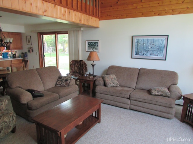 20517 Park Rd, Skanee, MI 49962 - living room with carpet flooring