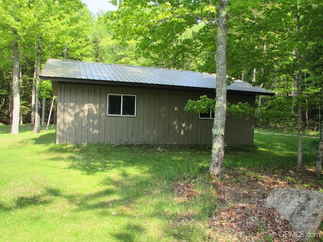 20517 Park Rd, Skanee, MI 49962 - view of outbuilding featuring a forest view