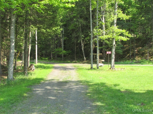 20517 Park Rd, Skanee, MI 49962 - view of road featuring a forest view
