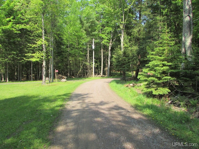 20517 Park Rd, Skanee, MI 49962 - view of road featuring a wooded view