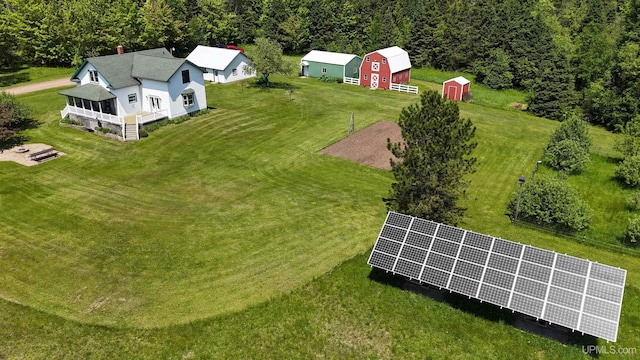 232 Winberg Rd, Skandia, MI 49885 - aerial view of property and surrounding area featuring a forest