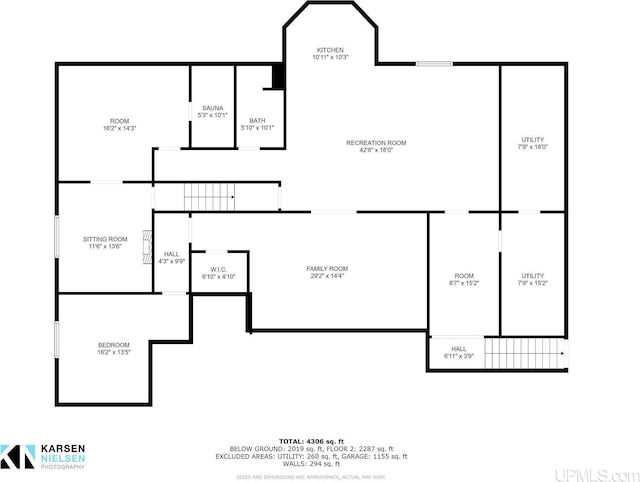 821 Camelot Dr, Negaunee, MI 49866 - view of floor plan / room layout