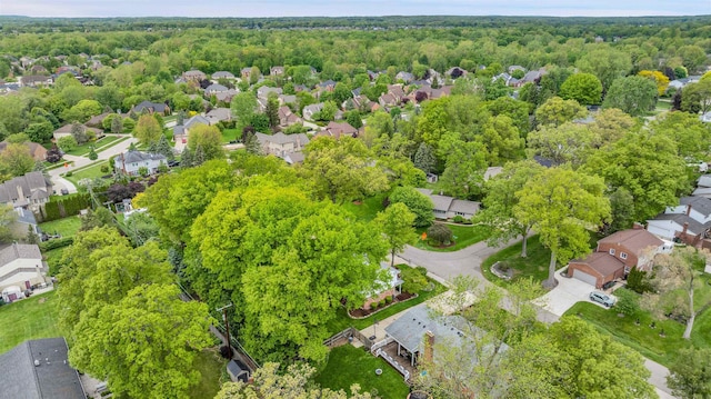 4112 Adams Dr, Shelby Twp, MI 48316 - aerial view of residential area with a heavily wooded area