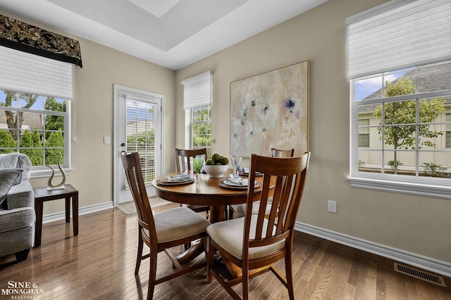 32 River Ln, Grosse Pointe Woods, MI 48236 - dining room with plenty of natural light and hardwood / wood-style flooring