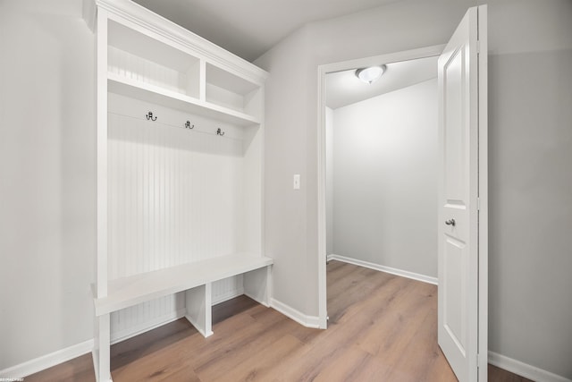 36217 Little Mack Ave, Clinton Township, MI 48035 - mudroom featuring wood finished floors and baseboards