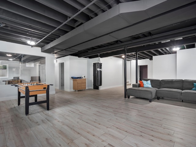 4661 Applewood Ct, Rochester, MI 48306 - below grade area featuring light wood-type flooring