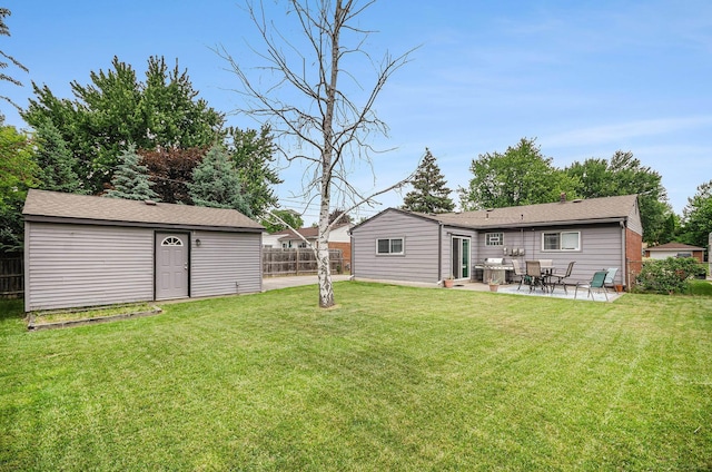 34147 Whittaker St, Clinton Township, MI 48035 - view of yard featuring a patio area and an outdoor structure