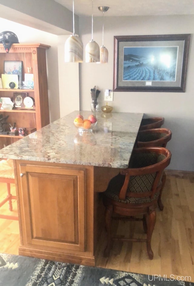 790 N Horseshoe Lake Dr, Gwinn, MI 49841 - dining room with wood finished floors