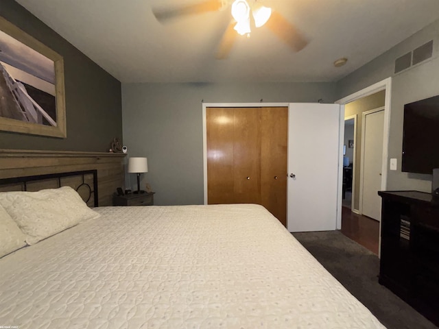 51767 Huntley Ave, New Baltimore, MI 48047 - bedroom featuring a closet and ceiling fan