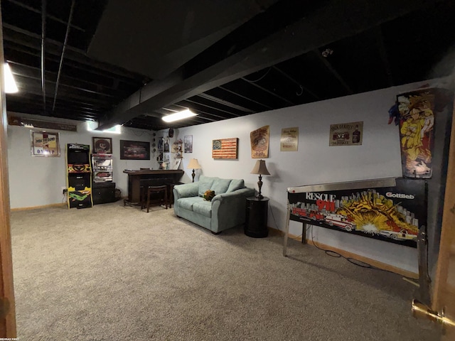 51767 Huntley Ave, New Baltimore, MI 48047 - living area with carpet floors