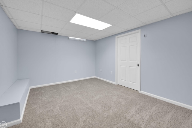 52047 Sycamore Dr, Chesterfield, MI 48047 - finished basement featuring carpet and a drop ceiling