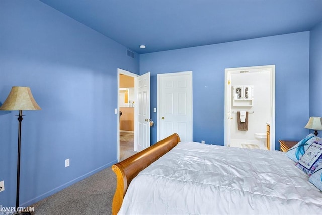45592 Warwick Dr, Macomb Twp, MI 48044 - carpeted bedroom with baseboards and ensuite bathroom