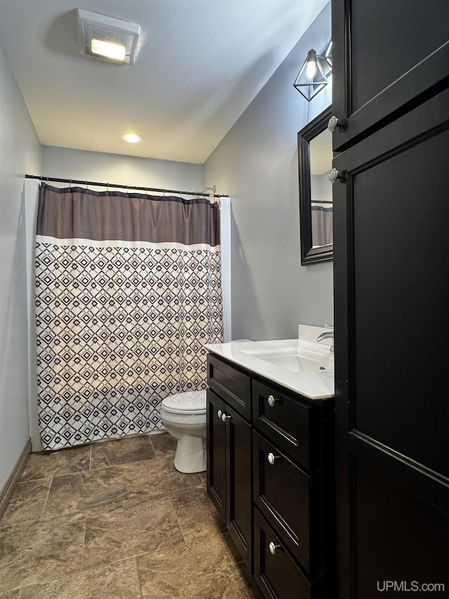1084 15.5 Rd, Bark River, MI 49807 - bathroom with vanity and a shower with curtain