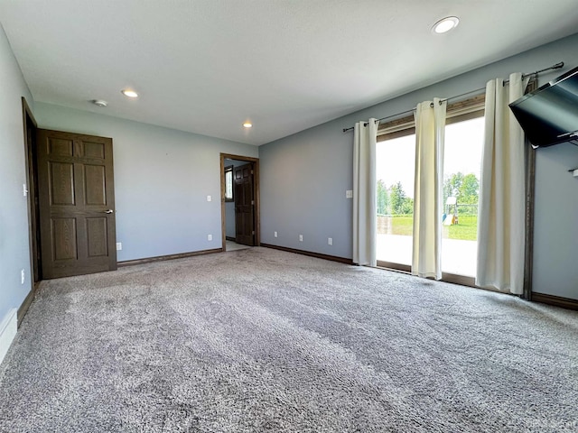 1084 15.5 Rd, Bark River, MI 49807 - empty room with carpet flooring and recessed lighting