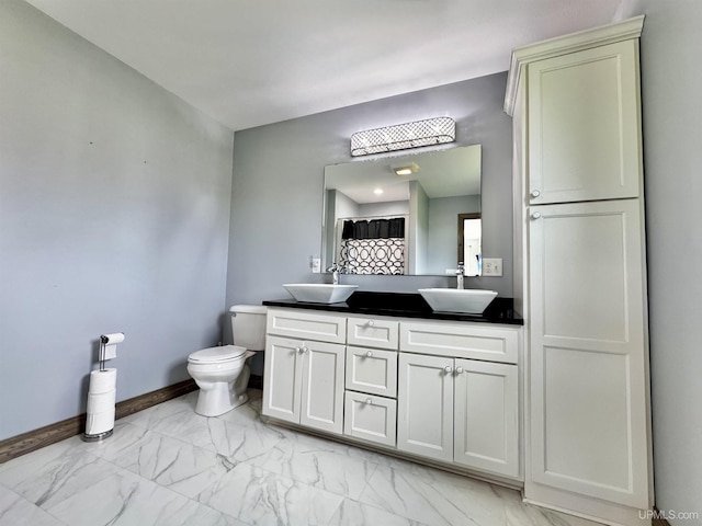 1084 15.5 Rd, Bark River, MI 49807 - full bath with double vanity and marble finish flooring