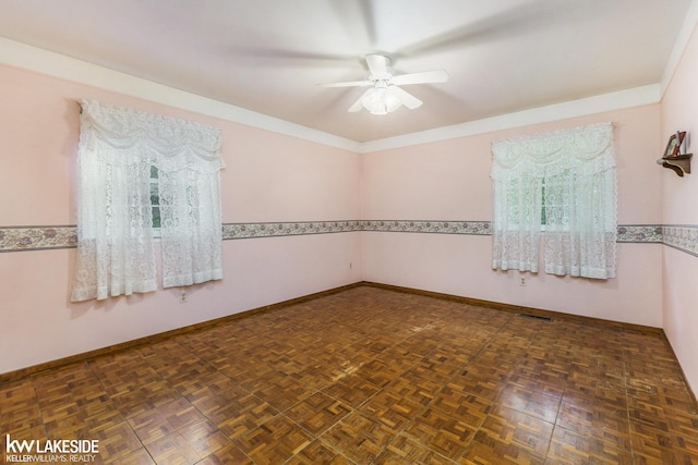 3480 Devonshire St, Sterling Heights, MI 48310 - unfurnished room featuring a ceiling fan and baseboards