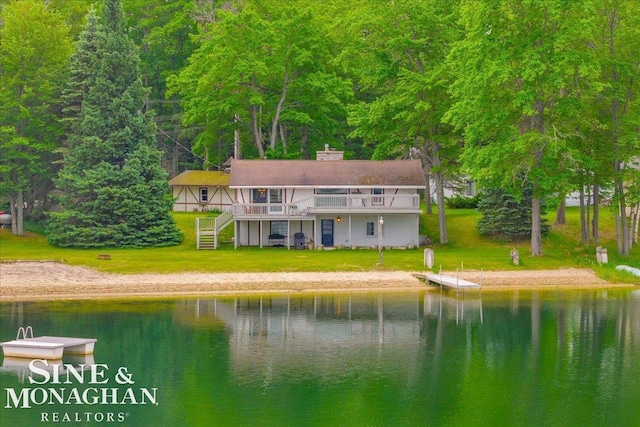2727 Horseshoe Lake Rd, West Branch, MI 48661 - aerial view of property and surrounding area featuring a large body of water