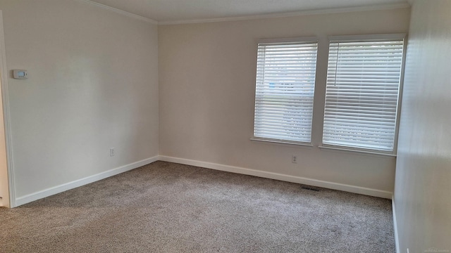 4130 Elmhurst Rd, Waterford, MI 48328 - carpeted spare room featuring baseboards and crown molding